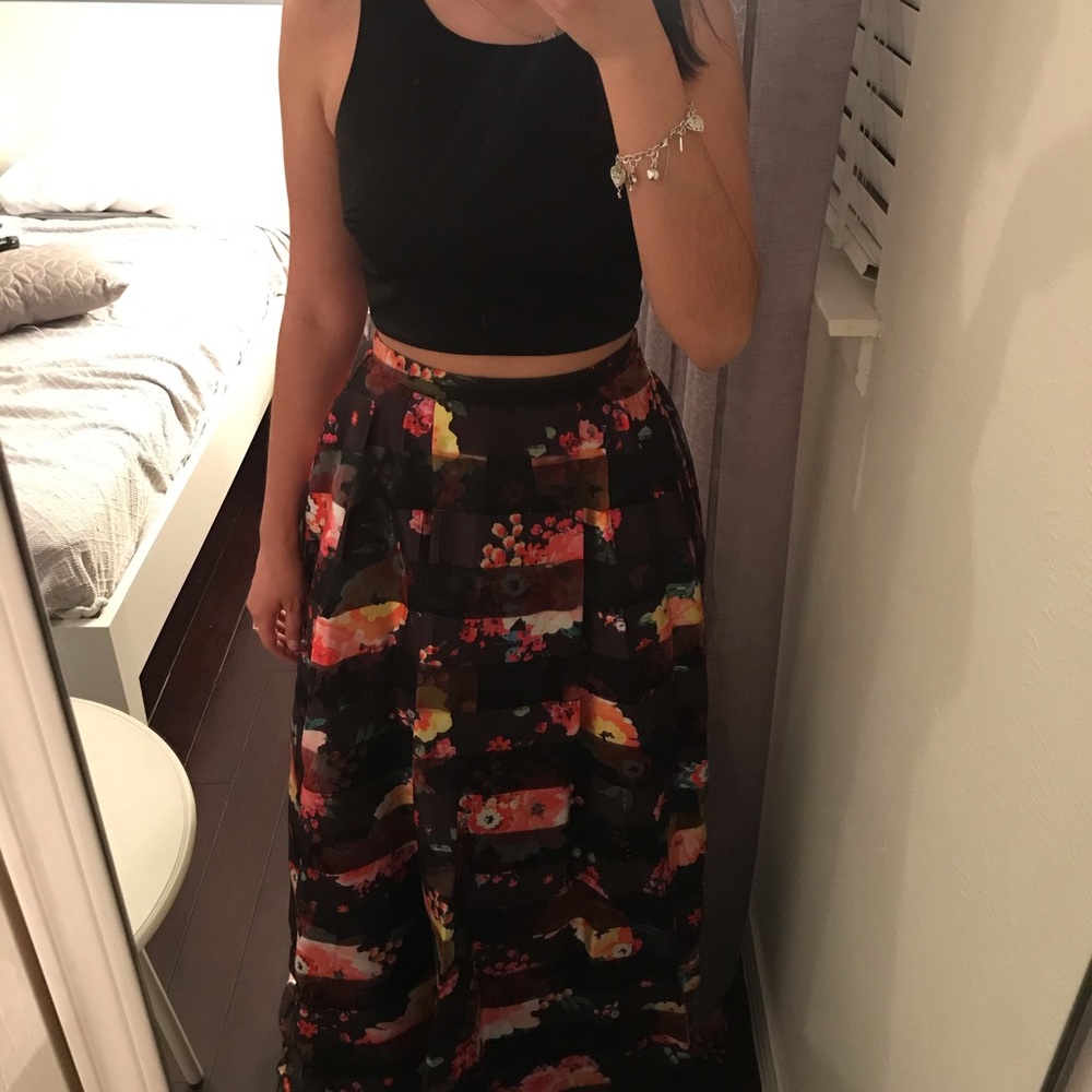 Two piece floral dress